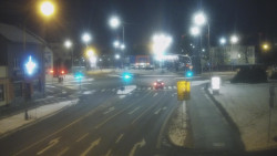 Křižovatka ulic Komenského a Velké Novosady