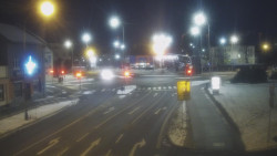 Křižovatka ulic Komenského a Velké Novosady