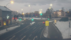 Křižovatka ulic Komenského a Velké Novosady