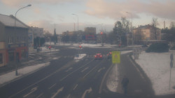 Křižovatka ulic Komenského a Velké Novosady