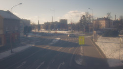 Křižovatka ulic Komenského a Velké Novosady