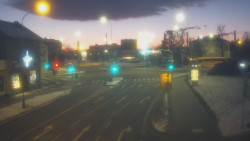 Křižovatka ulic Komenského a Velké Novosady