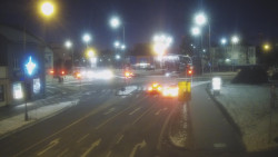 Křižovatka ulic Komenského a Velké Novosady