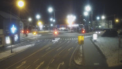 Křižovatka ulic Komenského a Velké Novosady