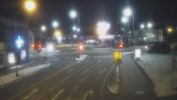 Křižovatka ulic Komenského a Velké Novosady