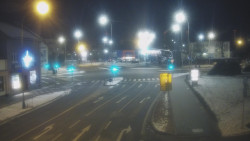 Křižovatka ulic Komenského a Velké Novosady