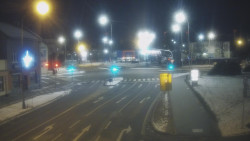 Křižovatka ulic Komenského a Velké Novosady