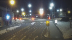 Křižovatka ulic Komenského a Velké Novosady