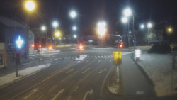 Křižovatka ulic Komenského a Velké Novosady