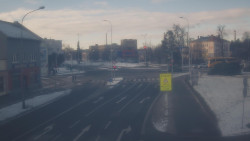 Křižovatka ulic Komenského a Velké Novosady