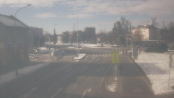 Křižovatka ulic Komenského a Velké Novosady