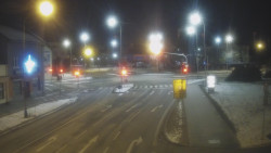 Křižovatka ulic Komenského a Velké Novosady