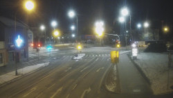 Křižovatka ulic Komenského a Velké Novosady