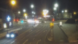 Křižovatka ulic Komenského a Velké Novosady