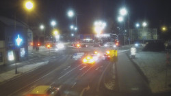 Křižovatka ulic Komenského a Velké Novosady