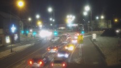 Křižovatka ulic Komenského a Velké Novosady