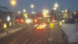 Křižovatka ulic Komenského a Velké Novosady