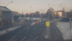 Křižovatka ulic Komenského a Velké Novosady