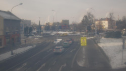 Křižovatka ulic Komenského a Velké Novosady