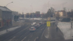 Křižovatka ulic Komenského a Velké Novosady