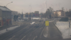 Křižovatka ulic Komenského a Velké Novosady