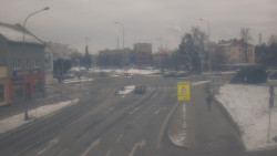 Křižovatka ulic Komenského a Velké Novosady