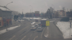 Křižovatka ulic Komenského a Velké Novosady