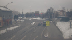 Křižovatka ulic Komenského a Velké Novosady