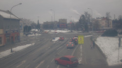 Křižovatka ulic Komenského a Velké Novosady