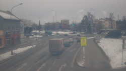 Křižovatka ulic Komenského a Velké Novosady