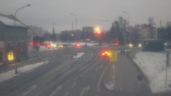 Křižovatka ulic Komenského a Velké Novosady