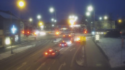 Křižovatka ulic Komenského a Velké Novosady