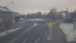 Křižovatka ulic Komenského a Velké Novosady