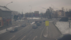 Křižovatka ulic Komenského a Velké Novosady