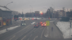 Křižovatka ulic Komenského a Velké Novosady