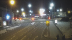 Křižovatka ulic Komenského a Velké Novosady