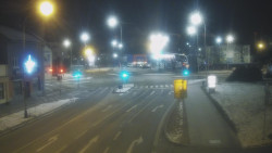 Křižovatka ulic Komenského a Velké Novosady