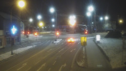 Křižovatka ulic Komenského a Velké Novosady