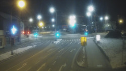 Křižovatka ulic Komenského a Velké Novosady