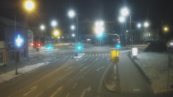 Křižovatka ulic Komenského a Velké Novosady