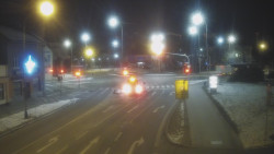 Křižovatka ulic Komenského a Velké Novosady