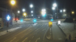 Křižovatka ulic Komenského a Velké Novosady