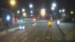 Křižovatka ulic Komenského a Velké Novosady