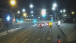 Křižovatka ulic Komenského a Velké Novosady