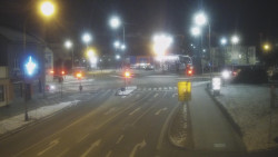 Křižovatka ulic Komenského a Velké Novosady