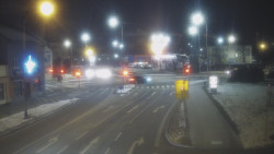 Křižovatka ulic Komenského a Velké Novosady