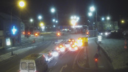 Křižovatka ulic Komenského a Velké Novosady