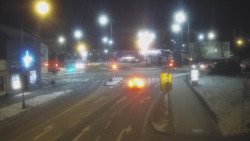 Křižovatka ulic Komenského a Velké Novosady