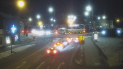 Křižovatka ulic Komenského a Velké Novosady