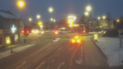 Křižovatka ulic Komenského a Velké Novosady